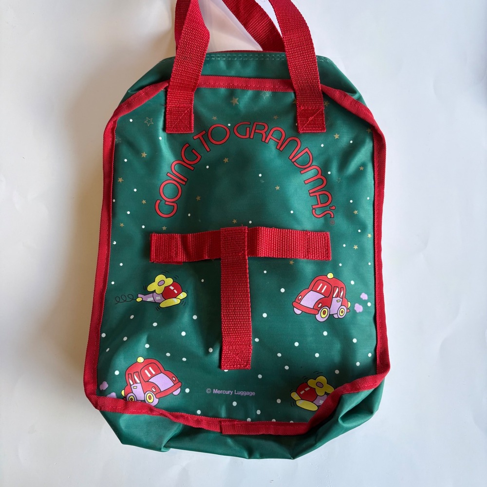 Vintage Mercury Luggage Toddler Kids "Going to‎ Grandma's" Backpack Doll Carrier